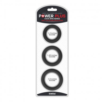 Набор из 3 эрекционных колец Power Plus Soft Silicone Snug Ring